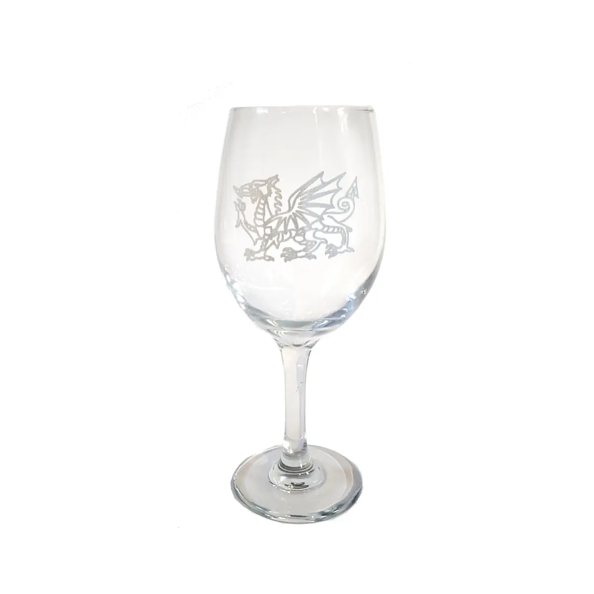 Lyoncraft WIWD01 18 oz Welsh Dragon Engraved Wine Glass