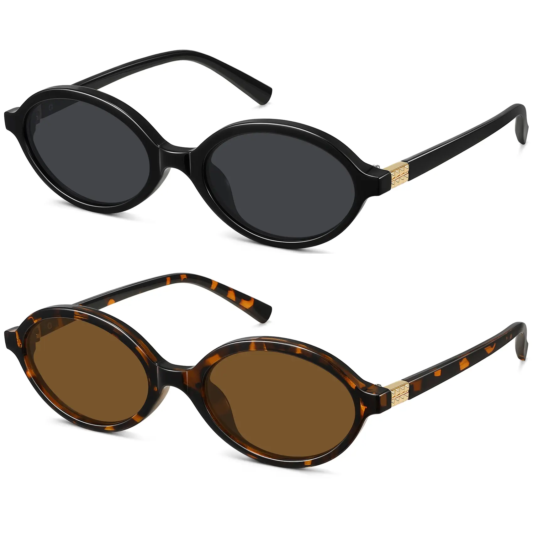 【SummerVibes】Retro Oval Sunglasses Womens Trendy Sun Glasses Sunnies UV400 Protection Sunglasseswomen Sunglasswomen