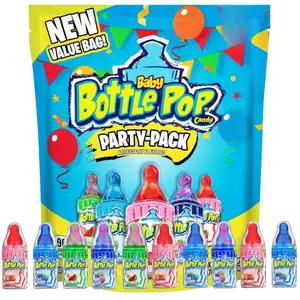 Baby Bottle Pop Christmas Candy Variety Pack - 10 Ct Bulk Lollipops with Dipping Powder - Full Size, Individually Wrapped Hard Candy, Stocking Stuffers, Gifts, Party Favors for Kids