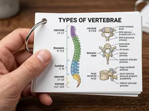 18 Body Frame Anatomy Flashcards – Front & Back View, Double-Sided Medical Study Cards