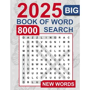 Big Word Search 8000 New Words Large Print: 200 Themed Puzzles - 40 Words per Puzzle - For Adults, Seniors, and Teens (FOR A YOUNGER BRAIN AT EVERY AGE) Paperback – Large Print, October 9, 2024