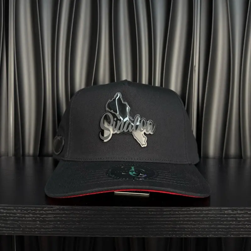 Sinaloa México SnapBack hat- black/red