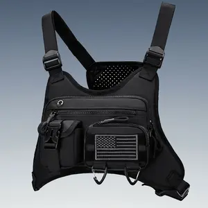 Men's Multi-Functional Waterproof Tactical Vest Bag - Ideal for Hiking, Gym Workouts and Outdoor Sports Training