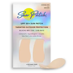 Sun Patch Under-Eye Beige UV Protection Sunscreen Gentle Facial - UPF 50+ Waterproof Hypoallergenic Targeted Care for Delicate Skin