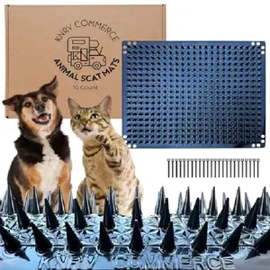10 Pk: Scat Mats, Cat Repellent Mats, Keep Dogs Off Furniture, Scat Mat for Cats, Scat Mats for Dogs, Keep Cats Off Counter Tops, Scat Mat, Dog Repellent Mats, Keep Dogs Off Couch, Dog Deterrent Mat