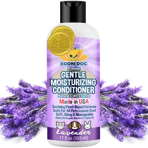 Bodhi Dog Gentle Moisturizing Conditioner - Soothing Plant-Based Formula, Made with Aloe Vera & Jojoba Oil, Shiny & Manageable Coat, Made in USA