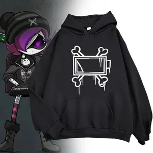Game Murder Drones Uzi Doorman Cosplay Hoodie Costume Unisex Bone Print Sweatshirt Casual Long Sleeve Hoodies Clothes