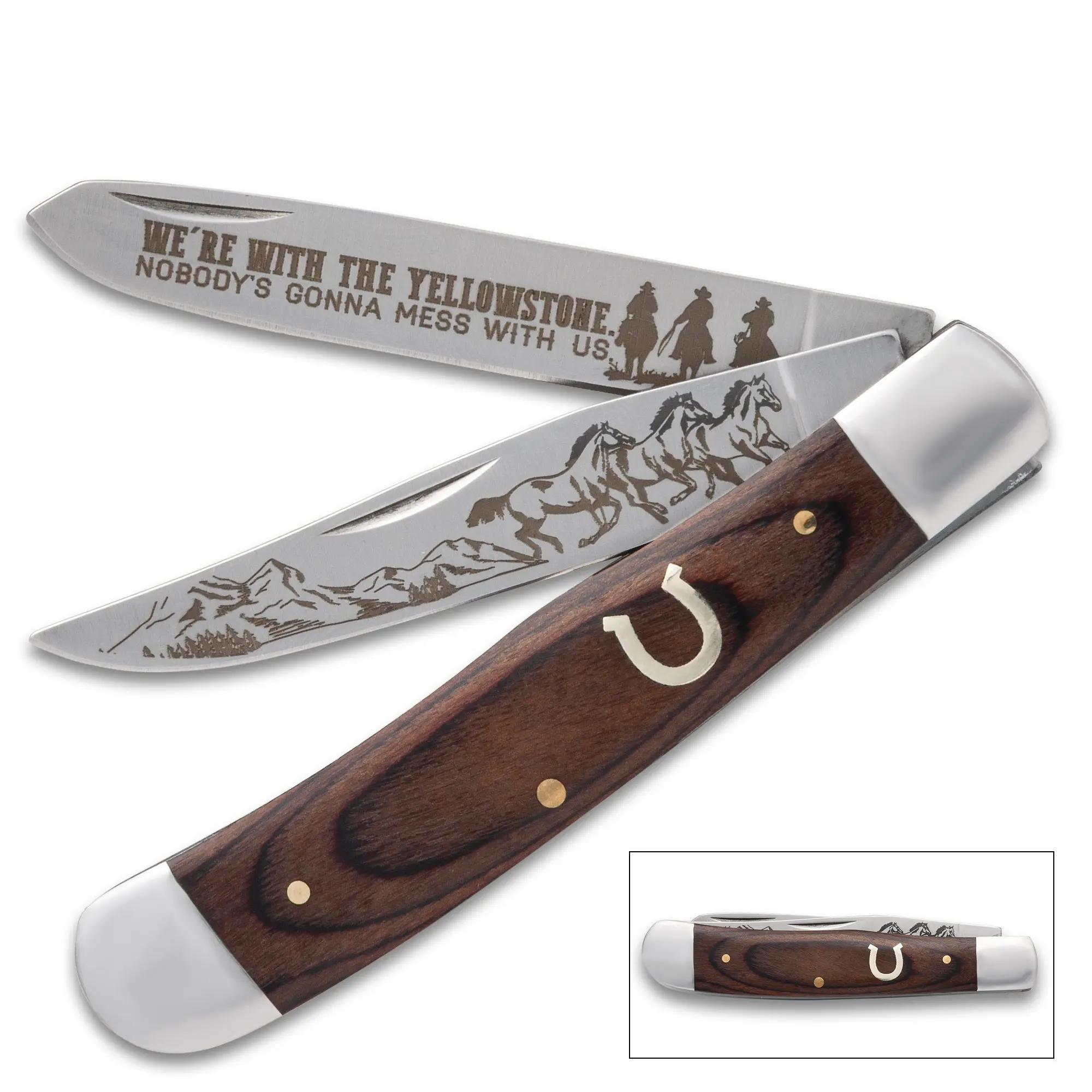 Horseshoe Trapper Pocket Knife Horseshoe Trapper Pocket Knife
