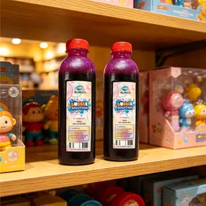 Bubble Solution Refill - Non-Toxic All Natural Bubbles in Bulk Outdoor Toys for Bubble Gun, Bubble Machine & Bubble Wands