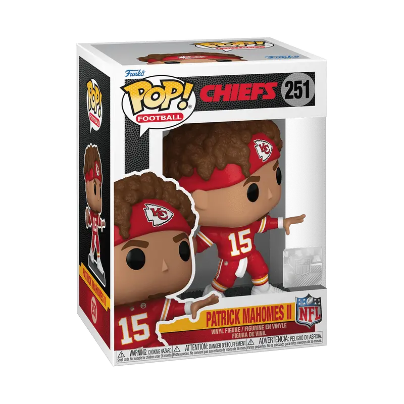 Funko Pop! Kansas City Chiefs - Patrick Mahomes II in Red Headband #251 Collectible Pop Vinyl Figure