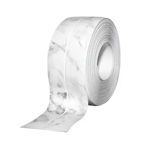 1.5" * 10.5' Kitchen & Bath Tape Caulk Strip Upgraded  Glue PVC Self Adhesive  Caulking Tape, Decorative Sealant Trim for Kitchen Sink Toilet Bathtub (Marble)