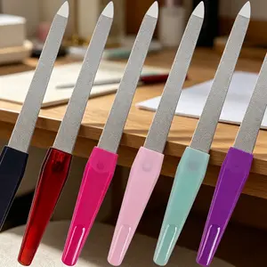 Reusable Metal Nail File, Durable Double-Sided Manicure Tool, Long-Lasting Grit for Shaping & Smoothing Nails, Ideal for Home, Salon & Travel