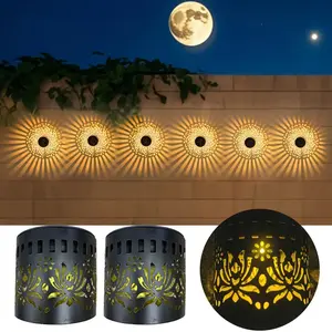 Set of 2 Solar Outdoor Peony-Shaped Table Lamps | Decorative Solar Warm-Light Fixtures & Pathway Lights—The Ideal Decorative Lighting Choice for Courtyards, Gardens, Patios, Fences, Walls, Steps, and Various Celebratory Events.