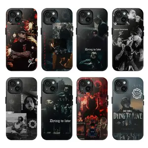Bad Omens Dying To Love Noah Sebastian Heavy Metal Rock Band Custom Graphic Art Phone Case, Edgy Dark Gothic Aesthetic Rubber Casing, Heavy-Duty Shockproof Protective Accessories with Impact Resistance for iPhone 17 Pro Max 16 Air 15 14 13 12 11 Devices