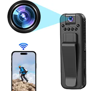 HD Body Camera, 180° Rotatable Lens, IR Night Vision, Portable Body Cam, Wearable Action Camera for Cycling Hiking Travel Vlogging