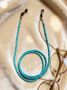 Boho Beaded Sunglasses Chain, Sunglasses Holder Clip, Anti-Loss Sun Glasses Strap, Mask Lanyard, Fashionable Accessory, 1 Piece, Stylish and Durable Design