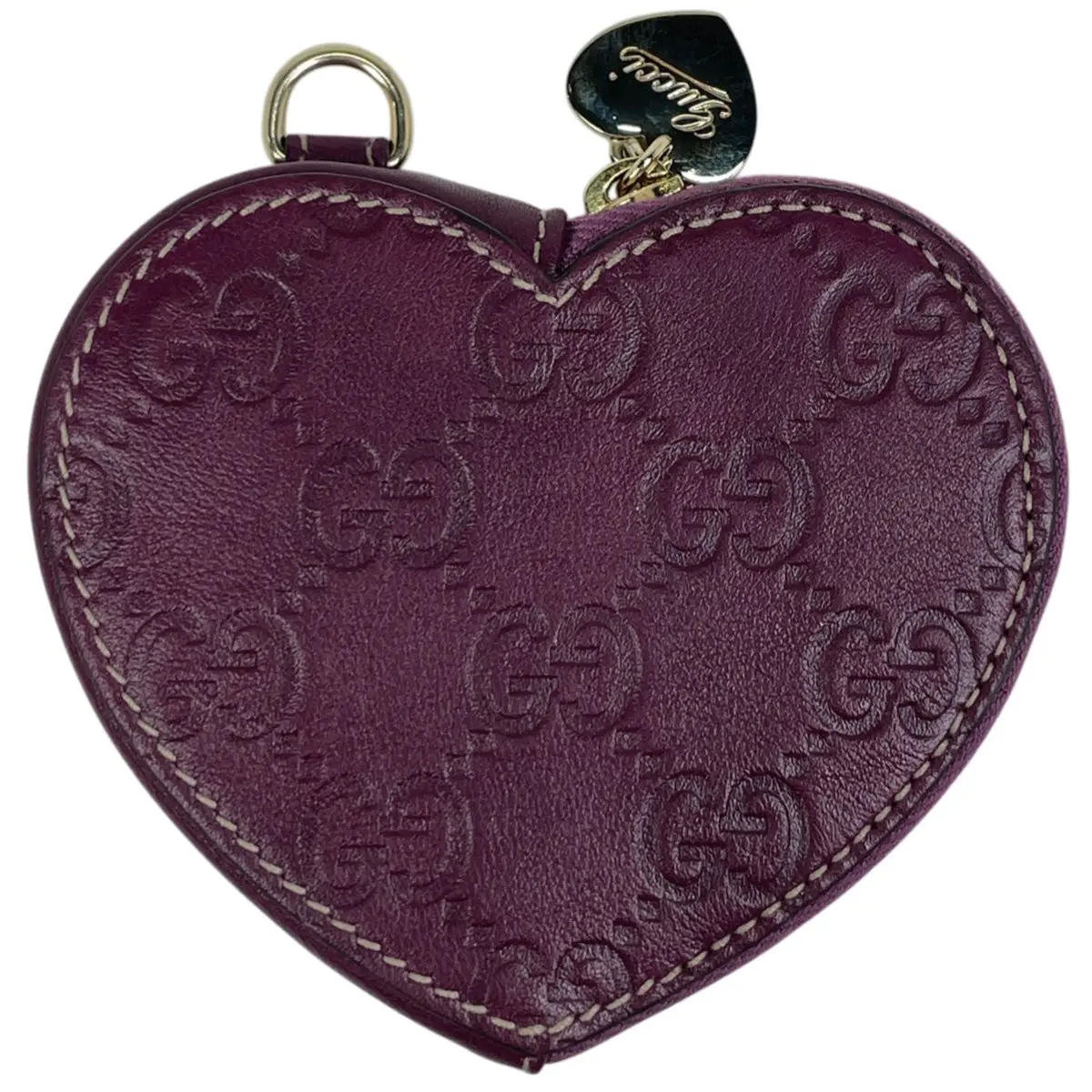 Pre-owned Leather Small leather goods Gucci Guccissima Coin Case (JP)