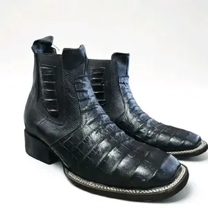 Camian Belly Print Ankle Boot/Botin de Camian Imitación Negro