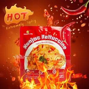 Spicy Konjac Noodles,Keto-Friendly Spicy Red Oil Konjac Noodles, 2 Pack, Low-Calorie, 0 Added Sugar, 0 Fat, Instant Noodle, Spicy Meal, Ready-to-Eat, Plant-Based, Guilt-Free, Healthy Spicy Noodles,Perfect for Busy Professionals & Fitness Enthusiasts,