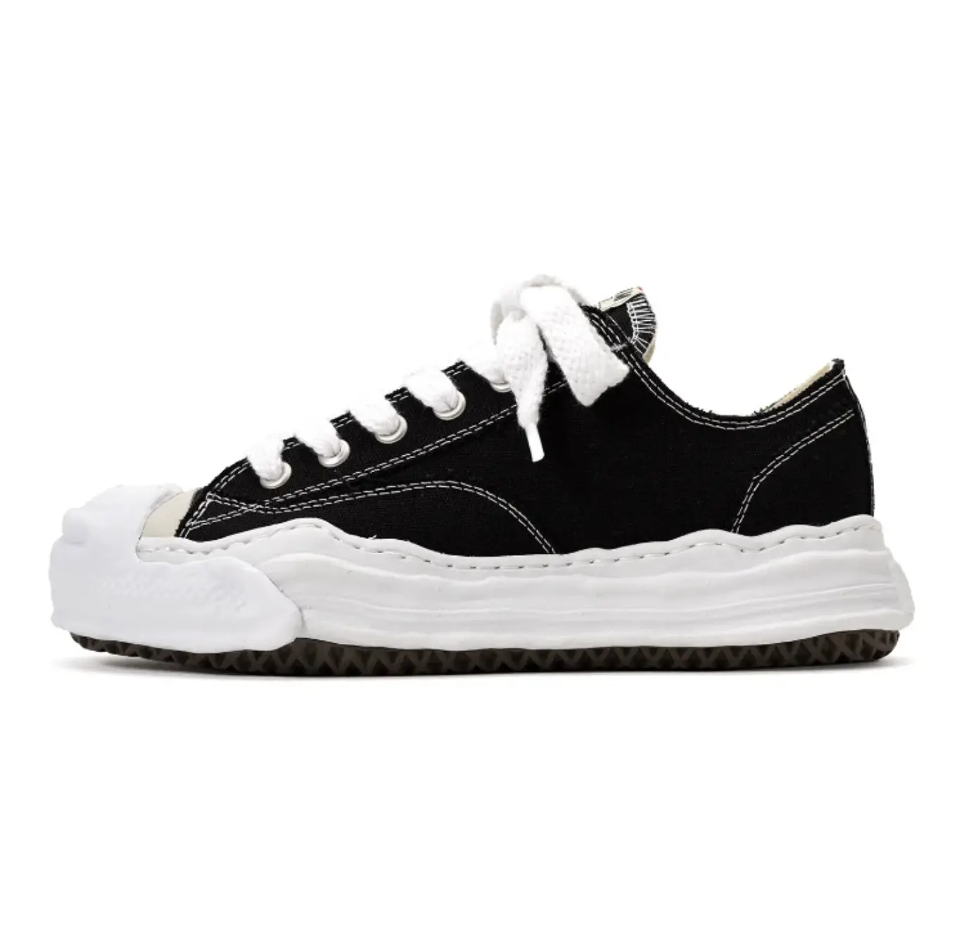 Masion MIHARA YASUHIRO Hank OG Sole Canvas Low 'Black' A05FW702-BLK