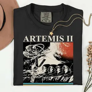 Artemis 2 Around The Moon Vintage Shirt, Retro Graphic tee for friend, fans shirt - scs17405