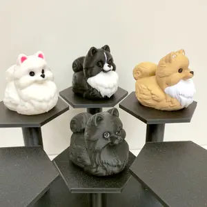 Pomeranian Duck Figure | Black, White, Bicolor or Tan | Car Dashboard Duck | 3D Printed Cruise & Desk Decor | Dog Lover Gift