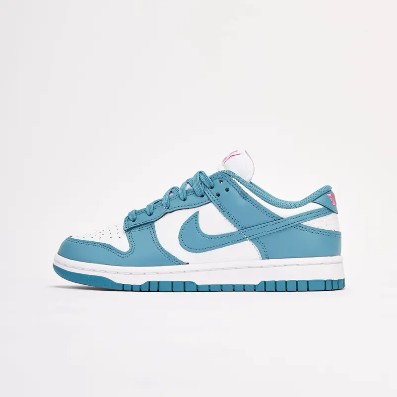 NIKE Dunk Low South Beach Women's Low Cut Leather Sneakers, Vibrant Colorblock Athletic Casual Walking Shoes, Sports Shoes, Casual Sneakers Shoes, Athletic Casual Shoe