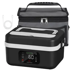 Portable Electric Lunch Box, USB Rechargeable Heated Lunch Box, Food Heater for Home Office School Picnic