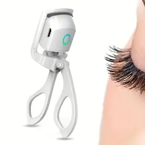 ABS Electric Eyelash Curler, Modern Beauty Eye Instrument for Home, Long-Lasting Curl Electric Eye Lash Perm Eyelashes Clip Eyelash Curler Device Makeup Tools
