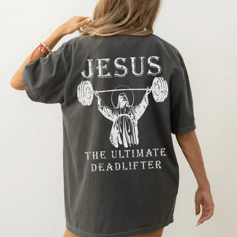 Gym Club Shirt, Christian Pump Gym Shirt, Comfort Color Jesus Pump Gym T-shirt, Gym Lover Tshirt, Weightlifting Shirt, Workout Shirts, Fitness Top Tee t0313Father's Day Gift