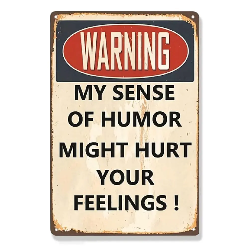 Vintage Rectangular Cast Iron Warning Slogan Metal Sign - Vintage Plaque Decoration, Funny Decor Collectibles, Adult Home Decor Wall Accent Gift, 2025 Home Supplies Indoor Signage