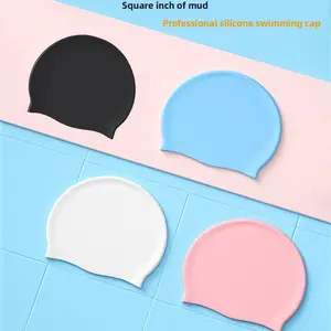 Swimming Cap Men's Adult Large Ear Protector Without Head Restraint Professional Surfing Sunscreen Fashion Women's Silicone Swimming Cap Protection