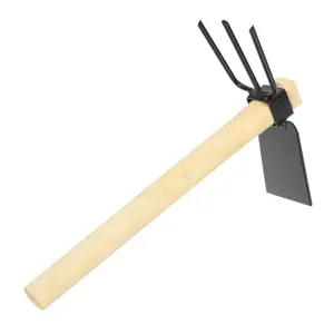 Hoe and Cultivator Hand Tiller,Hand Tools  Dual Headed Hoe Hand Rake Mini Hoes Planting Gardening Hoe Hoe Garden Tools,for loosening Soil, Weeding and Digging