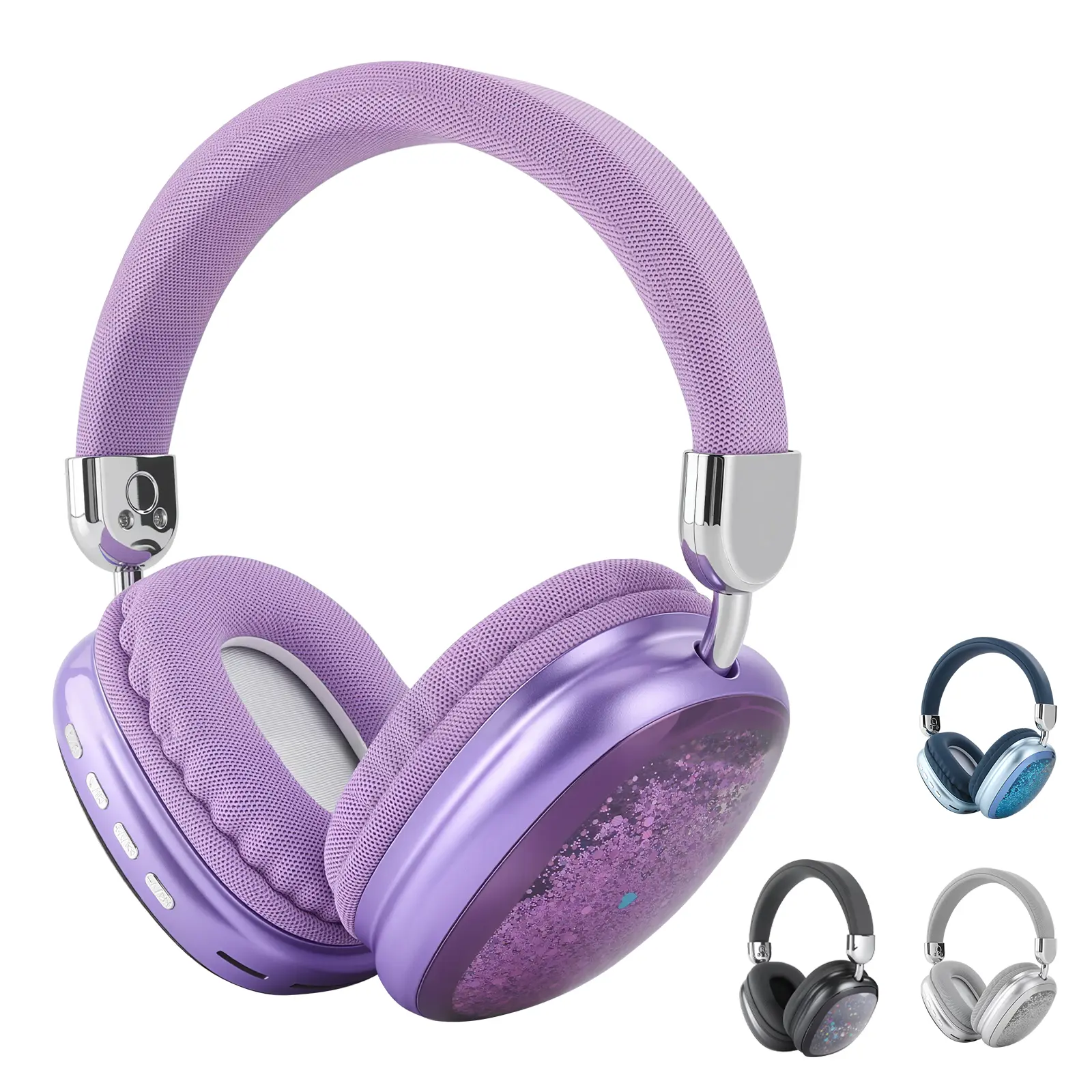 Summerwins Over-Ear Folding Bluetooth Headset with Built-in Mic + Volume Control, 3.5mm Cable, TF Card Support, Hands-Free Calling, Manufacturer Warranty, Cable Management, Batteries - Audio Device for Mobile/PC/Laptop, Office Use