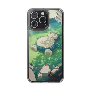 Cute Snorlax Phone Case Sleepy Cartoon for iPhone 17 16 15Pro, 14, 13, 12, 11, 8,7, XR Mini, Pro Max, Plus Accessories Protection unisex funny