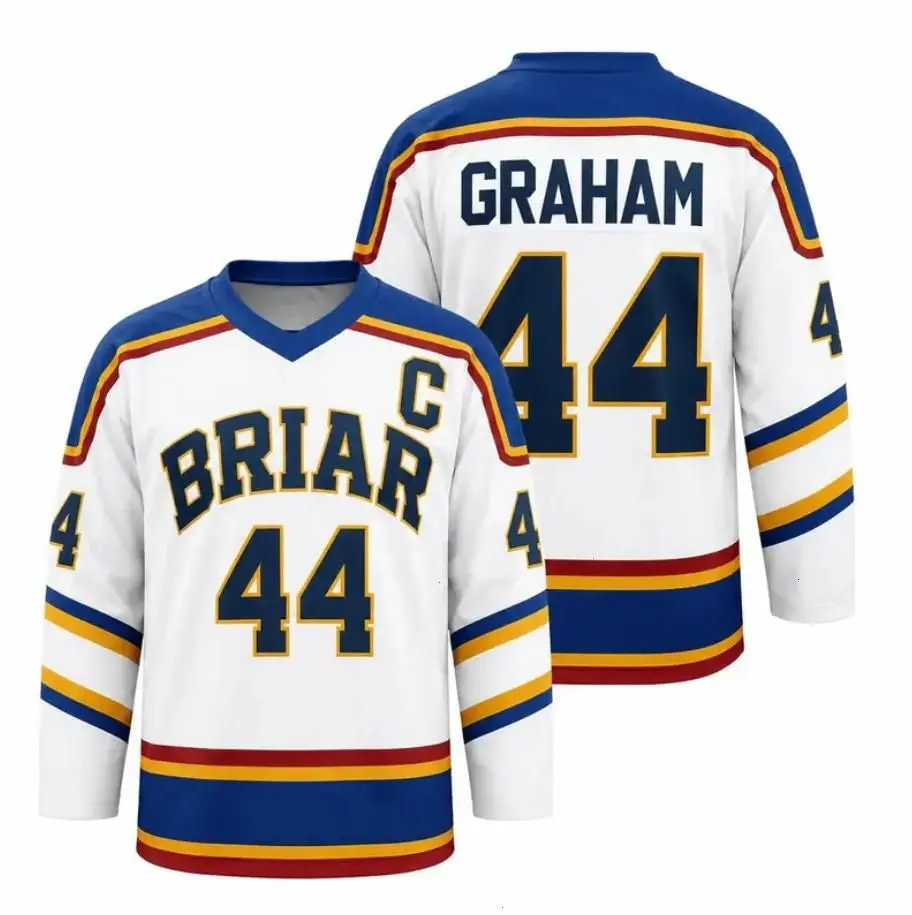 [Full Size XS-5XL] Custom Briar University Hockey Jersey Shirt, Off-Campus Series Hockey Jersey, Graham 44 Di Lautentis Hockey Jersey Shirt for Fans