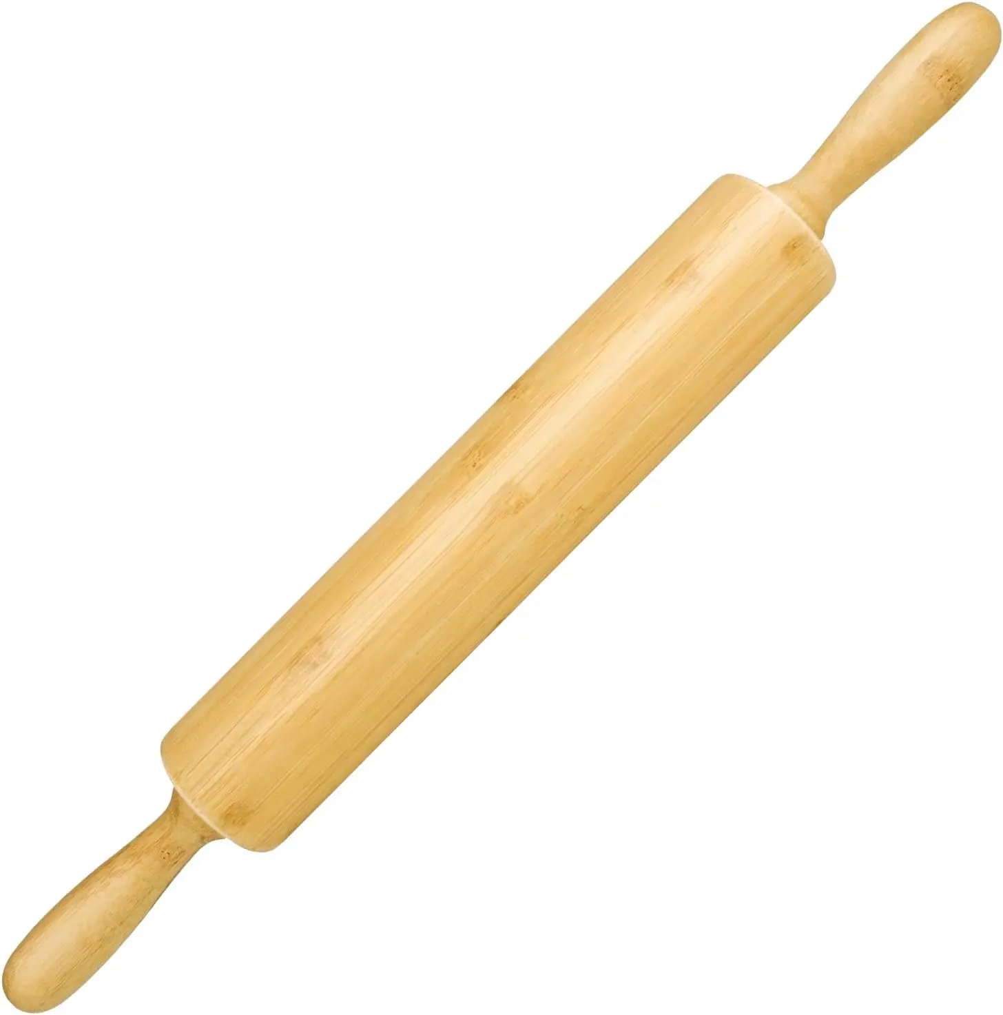 17.5 in Wooden Rolling Pin, Baking Dough Roller for All Baking Needs (Kitchenware Bakeware Baking Utensil)