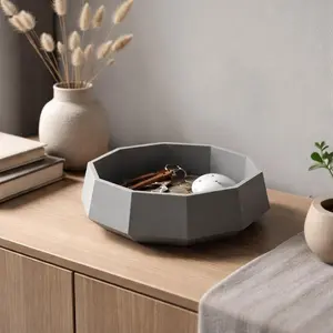 Geometric Catchall Tray Entryway Key Bowl Organizer