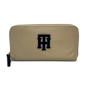 Tommy Hilfiger Classic Beige Zip-Around Wallet | Everyday Organization