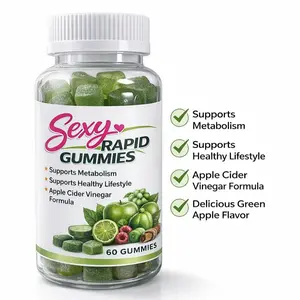 Sexy Rapid Green Apple Cider Gummies  & Daily Wellness  60 Gummies Supplement