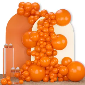 92-Piece Orange Balloon Arch Kit Fall-Themed Balloons for Halloween, Baby Showers & Birthdays