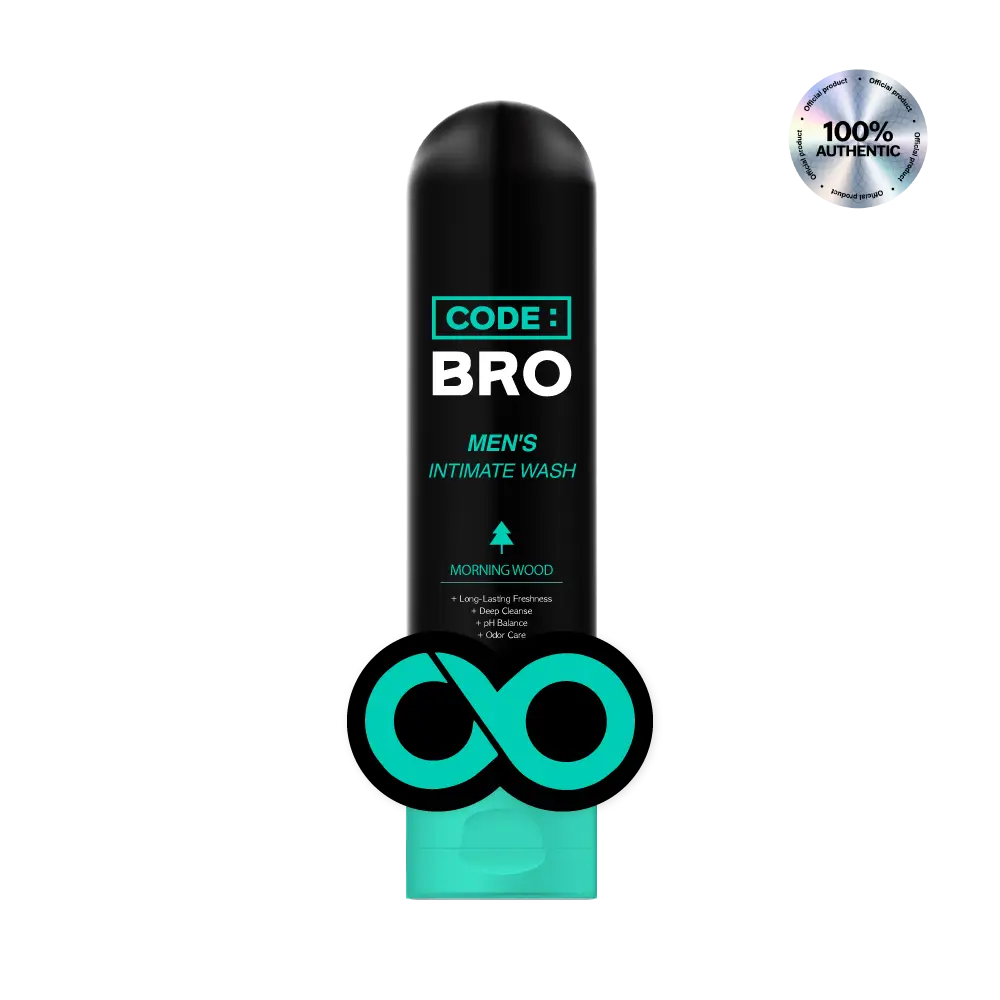Code Bro Men's Intimate Wash - Official Product Deep Cleanse for Private Parts Combats Odor Sweat & Itching 250ml Body Care Daily Cleansing Bath Gel C