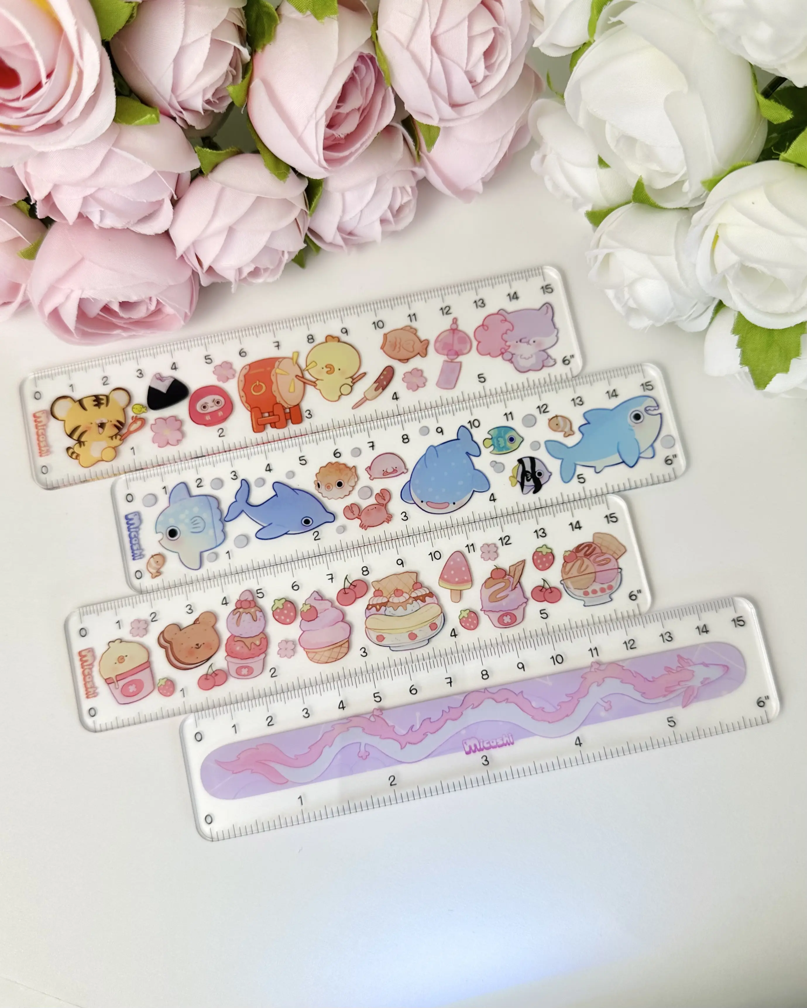 Cute Rulers 6 inches / 15 cm | Cute Stationery