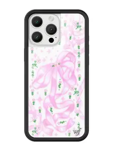 Wildflower Cases - Ribbons and Rosettes, Limited Edition iPhone Case | Accessories Durable  Sparkle Aesthetic Pink Princess Trendy Rubber Bumper