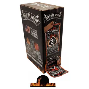 BiteMyWood Cocktail Sticks 21 qty per Bag 48 Pack Point Of Sale Counter Store Retail Display 1 Box Purchase Cinnamon, Spearmint, Mint, Eucalyptis, and Infused Toothpicks Ready-to-Use Box Made in USA