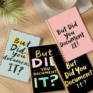 But Did You Document Spiral Notebook, Spiral Bound Notepad, 1 Set Motivational Positive Self Improvement Journal, Student Line Writing Book for Student, Notebook For Work, Office Stationery & Supplies