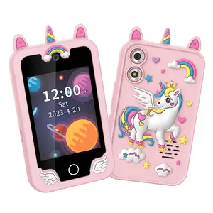 Unicorn Kids Camera Phone Toy for Ages 3-8, 2.8in Touch Screen Educational Toy Phone with Music, Stories, Alarm, Flashlight & Habit Training