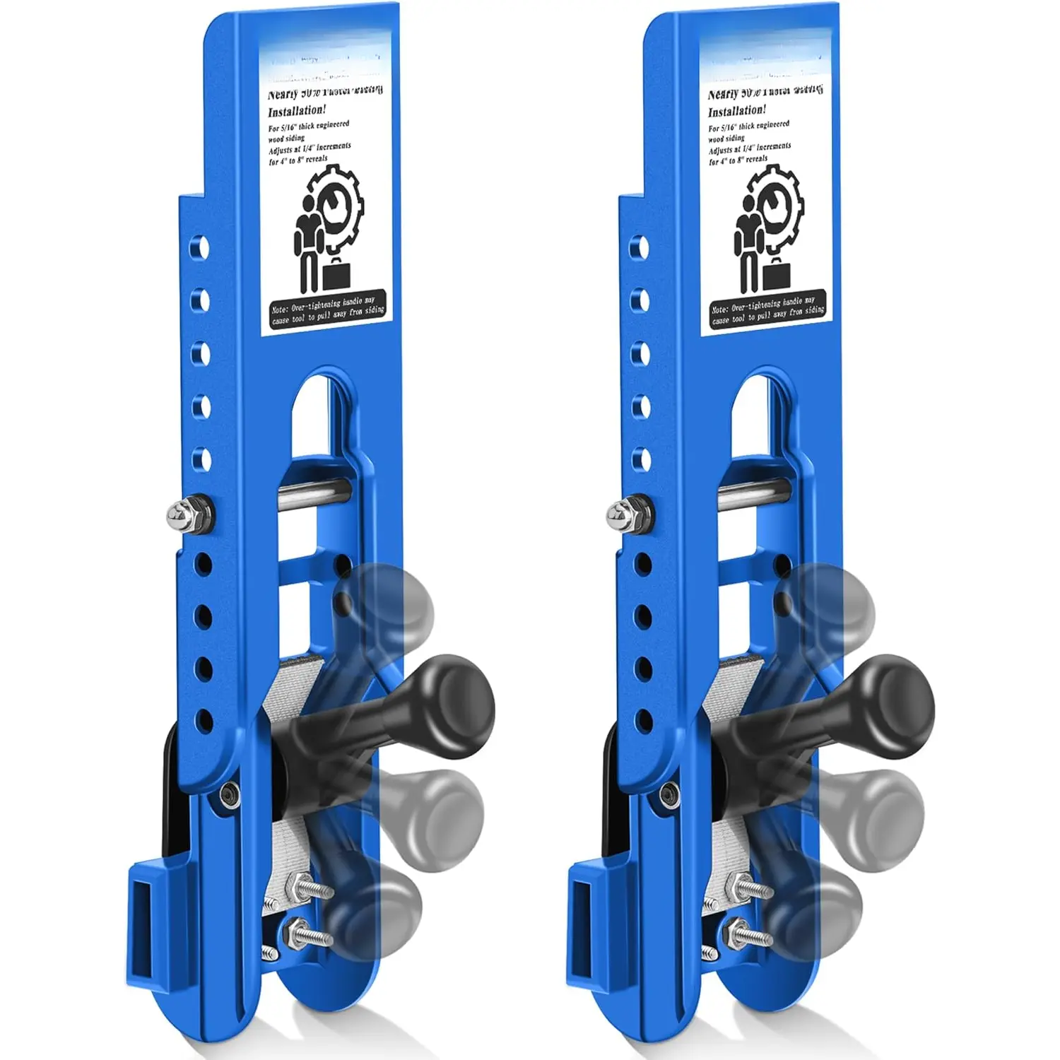 Siding Tools, Siding Installation Tools, Siding Mounting Kit, Compatible with 5/16- Inch Fiber Cement Siding, Lap Siding Gauge with Adjustable Reveals(Blue)