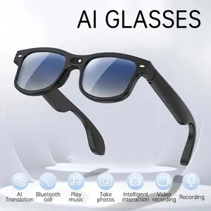 Modern Smart AI Camera Glasses with 8MP Camera, Photochromic Lenses, Button-Touch Adjustment, UV Protection, Bluetooth Wireless Wearable Video Recording, 160+ Languages Real-Time AI Translation for Travel, Outdoor Adventures Hands-Free Photography