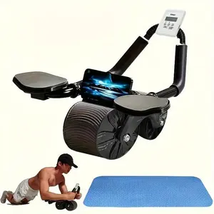 2025 Smart Ab Roller with Auto Rebound & Timer  | Core Workout Must-Have for Men & Women